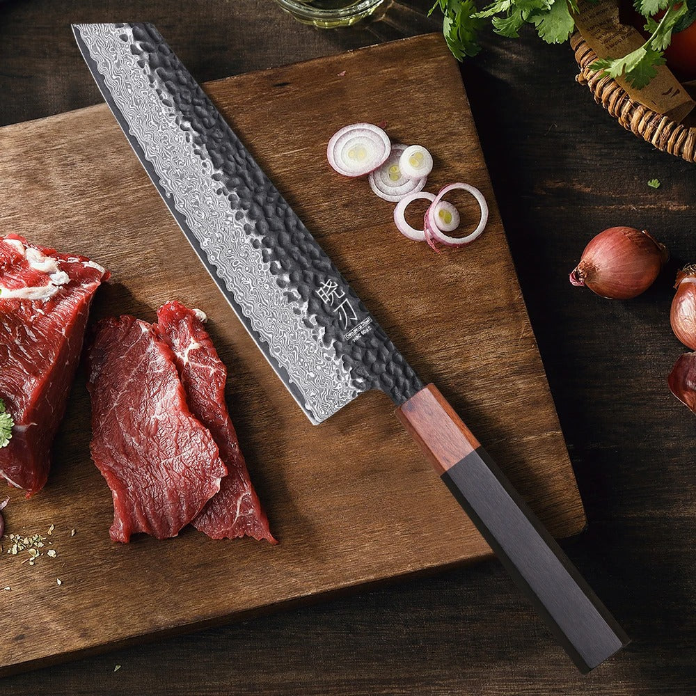Kiritsuke Damascus VG10 Chef’s Knife – The Art of Japanese Cutlery