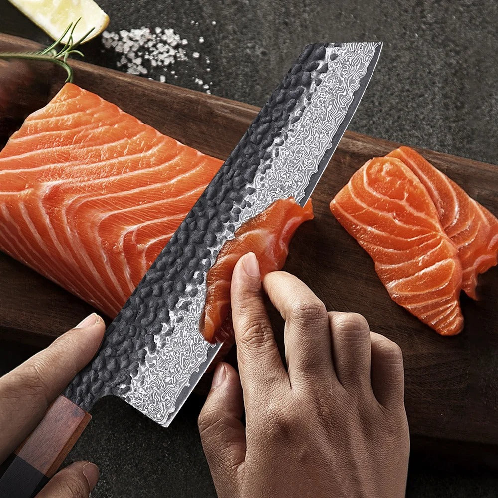 Kiritsuke Damascus VG10 Chef’s Knife – The Art of Japanese Cutlery