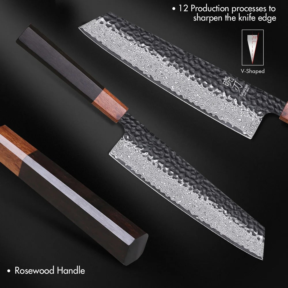 Kiritsuke Damascus VG10 Chef’s Knife – The Art of Japanese Cutlery